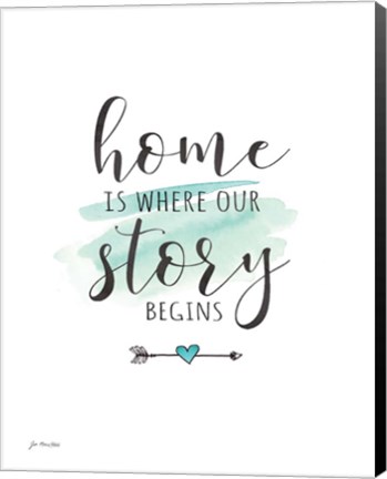 Framed Home Story Print