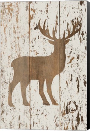 Framed Deer in Reverse Print