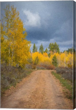 Framed Stormy Road Print