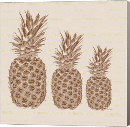 Framed Three Pineapples Print