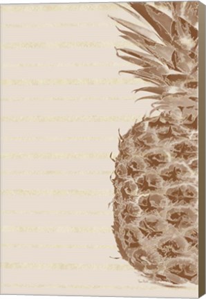 Framed Right Side Pineapple Print