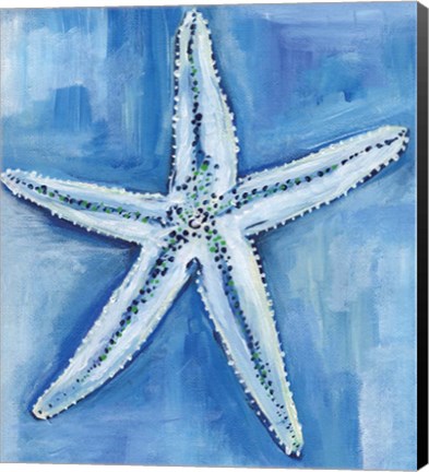 Framed Starfish Blues Print