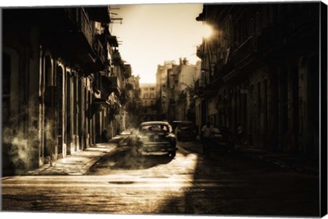 Framed Mystic Morning In Havana Print