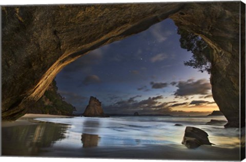 Framed Cathedral Cove Print