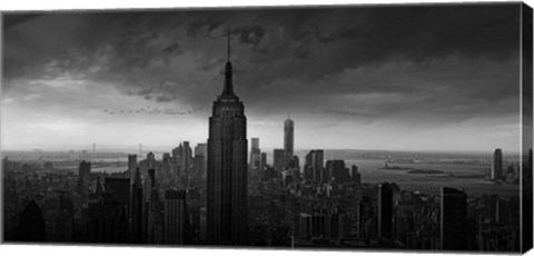 Framed New York Rockefeller View Print