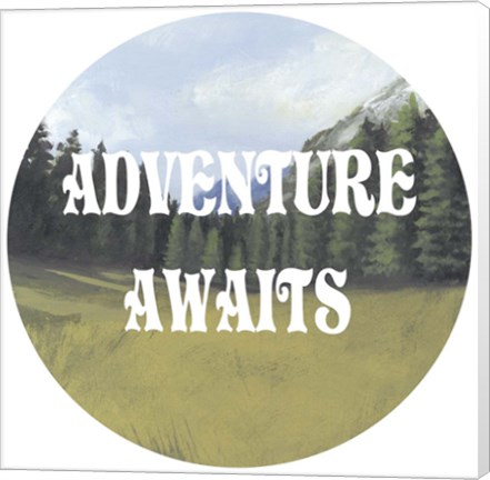 Framed Adventure Typography III Print