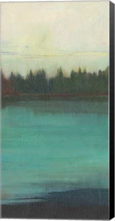 Framed Teal Lake View II Print