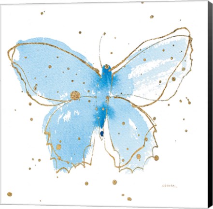 Framed Gilded Butterflies III Print