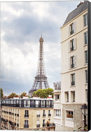 Framed Eiffel View I Print