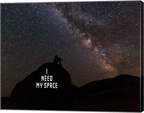 Framed I Need My Space - Color Print