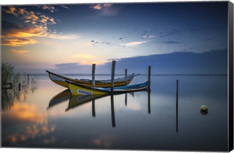 Framed Boats Print