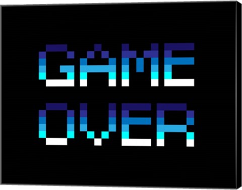 Framed Game Over  - Blue Print