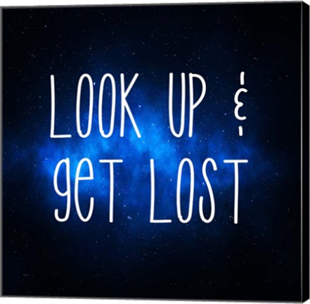 Framed Star Gazing- Look Up and Get Lost Print