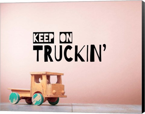 Framed Keep On Truckin&#39; Brown Print