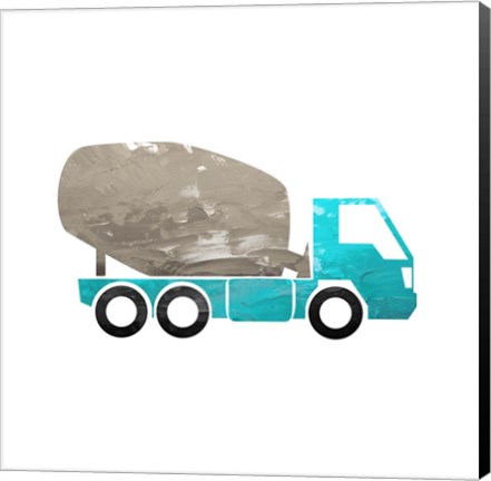 Framed Truck With Paint Texture - Part IV Print