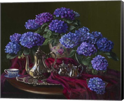 Framed Silvered Hush Print