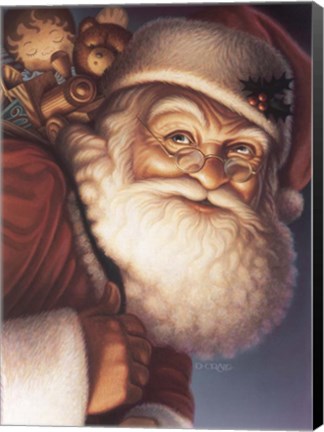 Framed Santa Print