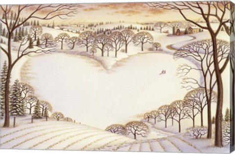 Framed Sledding Print
