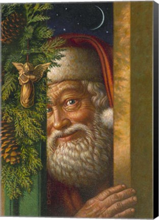 Framed Santa- 1 Print