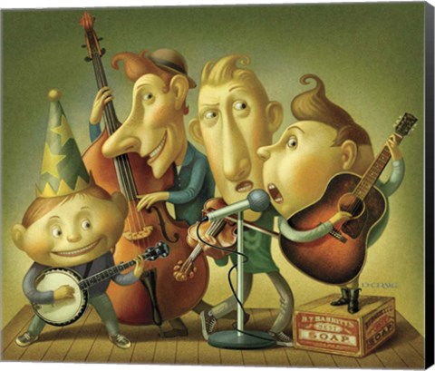 Framed Bluegrass Boy Band Print