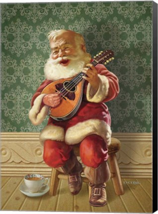 Framed Singing Santa II Print