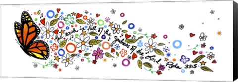 Framed Psalm 33:5 Print