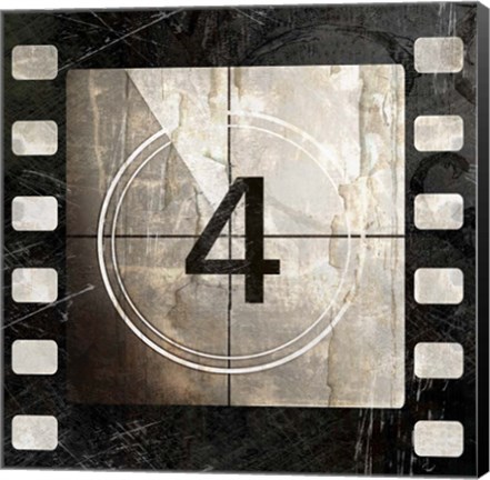 Framed Vintage Countdown IV Print