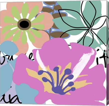 Framed French Poodle I Print