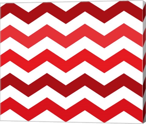 Framed Xmas Chevron 2 Print