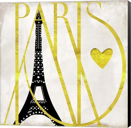 Framed I Love Paris Print