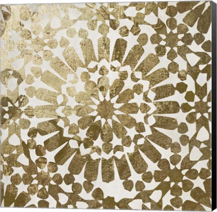 Framed Moroccan Gold I Print