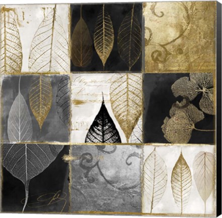 Framed Fallen Gold III Print