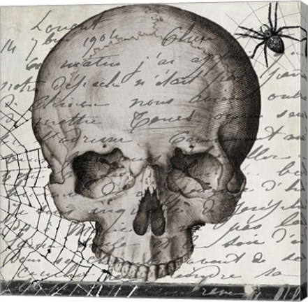 Framed Halloween Skull Print