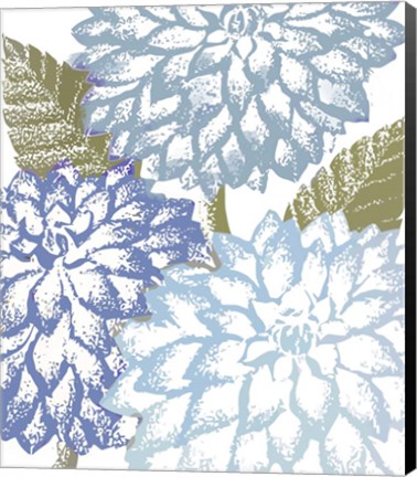 Framed Sea Dahlias I Print