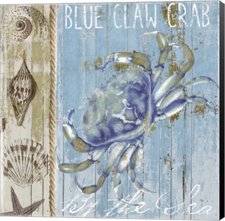 Framed Blue Crab I Print