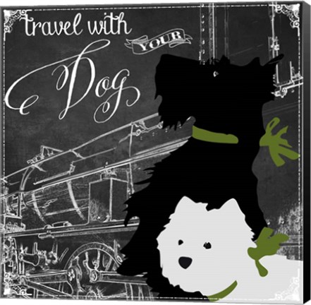 Framed Travel With Your Dog Print