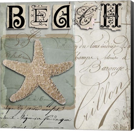 Framed Beach Book II Print