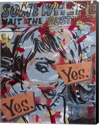 Framed Yes Yes Print