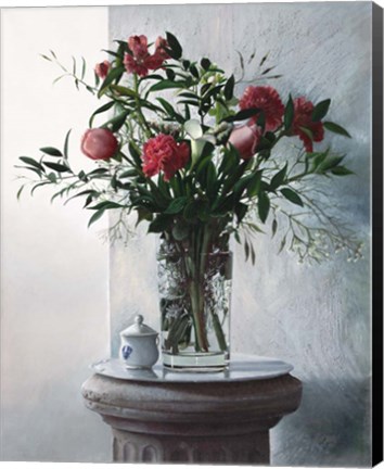 Framed Fiori Sulla Colonna Print