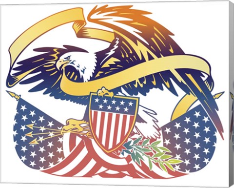 Framed American Eagle Print