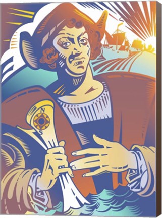 Framed Christopher Columbus Print