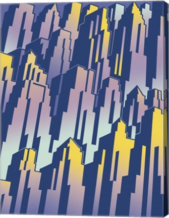 Framed New Cityscape Grad Print