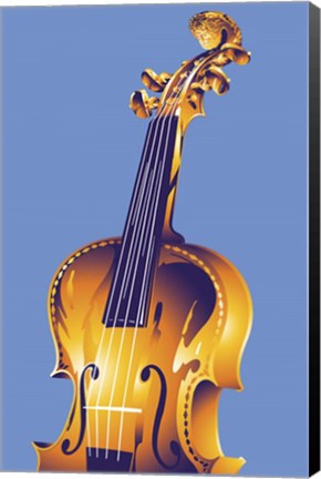 Framed Violin Print