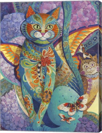 Framed Feline Fiesta Print