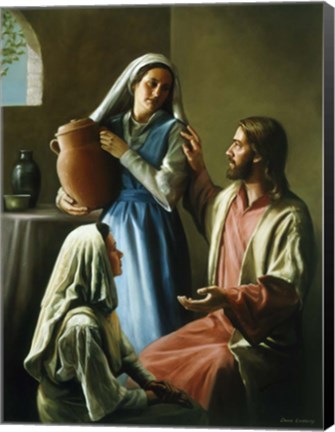 Framed Mary And Martha Print