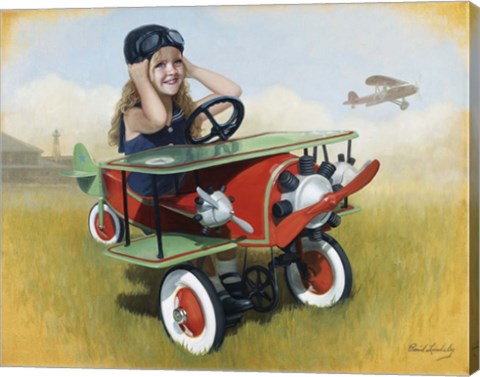 Framed 1926 Steelcraft By-Plane Print