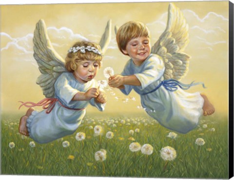 Framed Angels Print