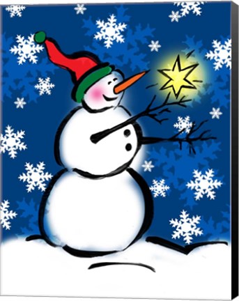 Framed Silly Snowmen II Print