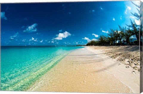 Framed Cayman Islands Beach Print