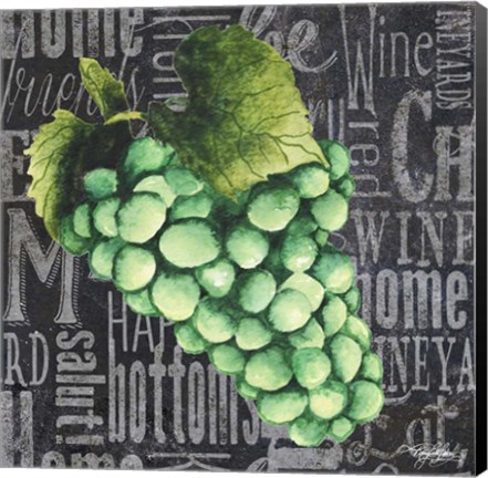 Framed Wine Grapes II Print